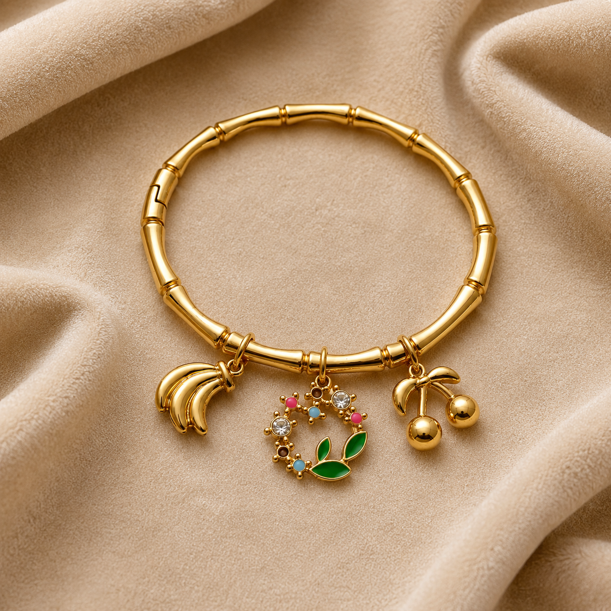 Tropical Charm Bamboo Bracelet