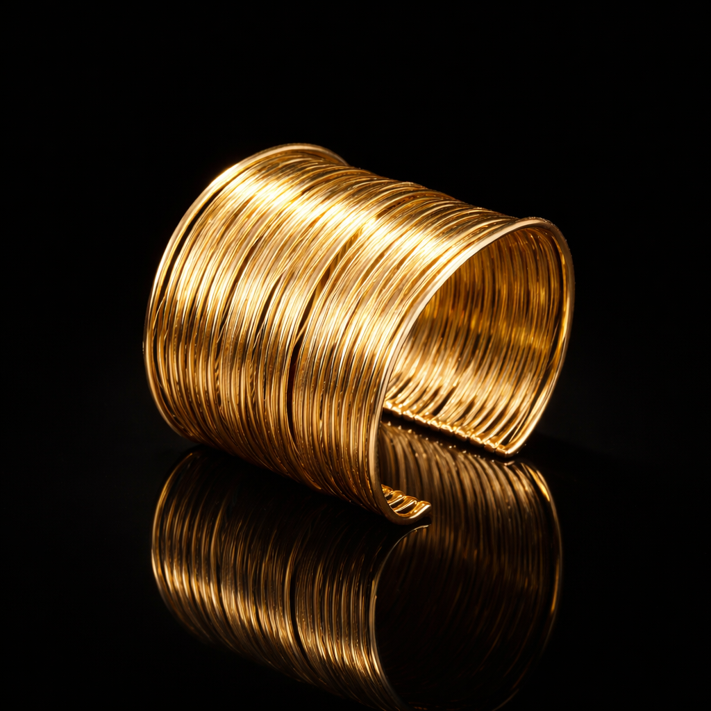 Golden Ripple Luxe Cuff