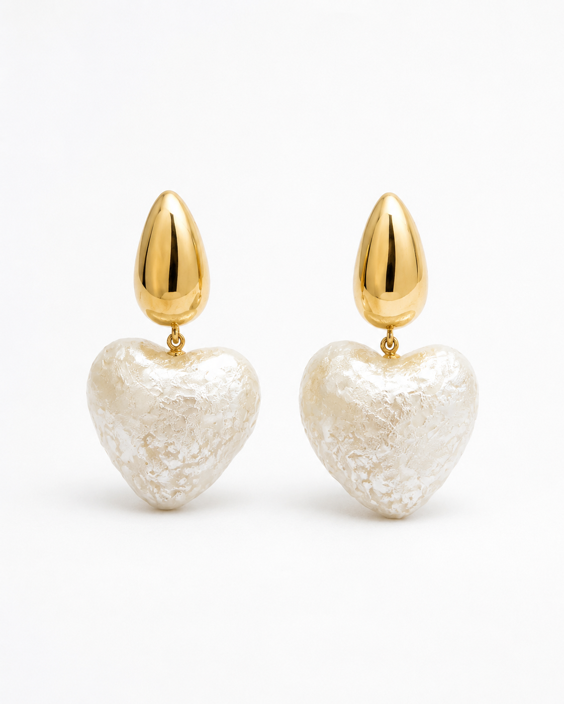 Luna Pearl Heart Earrings
