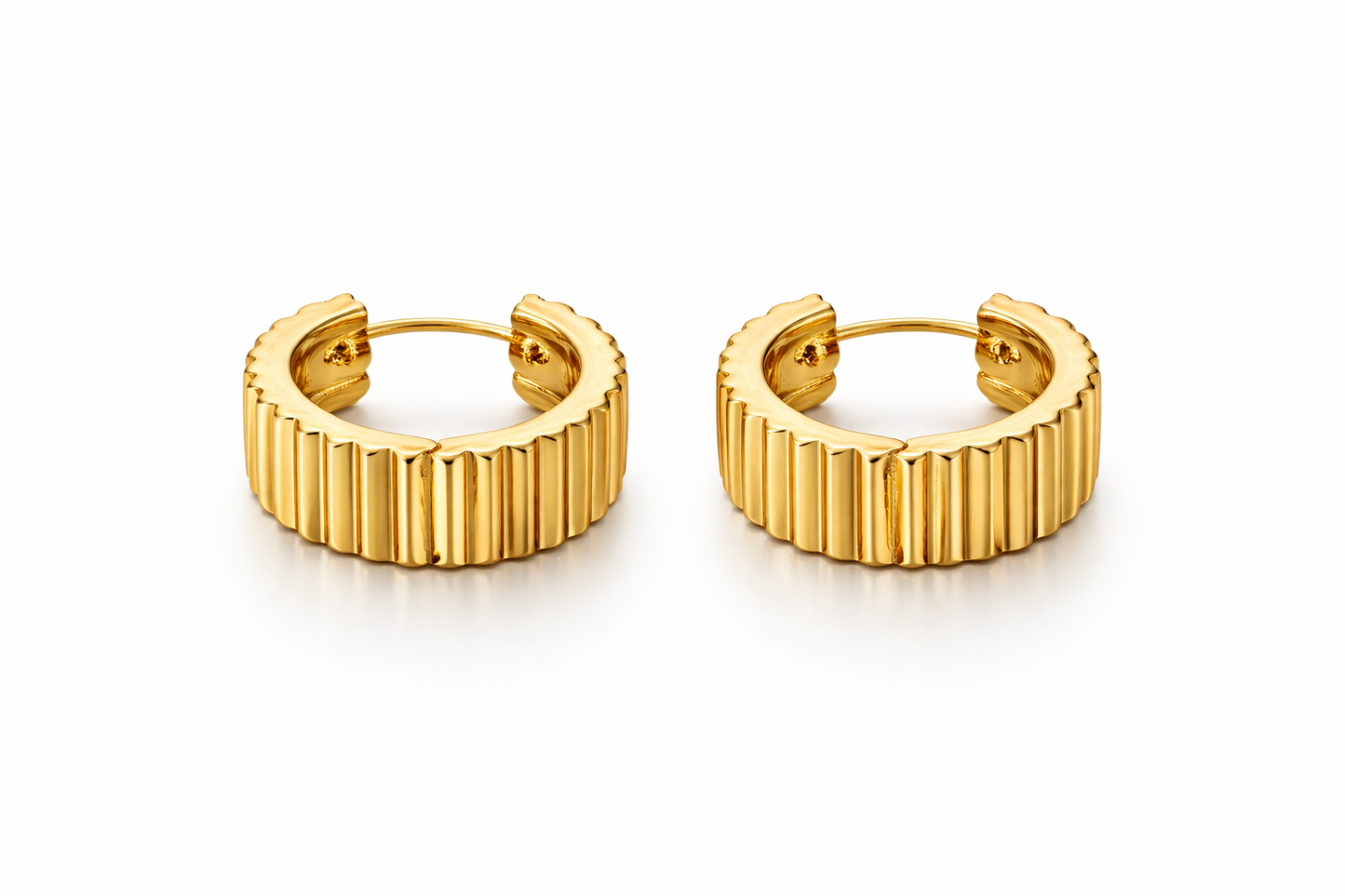 Gold Chunky Hoop Earrings