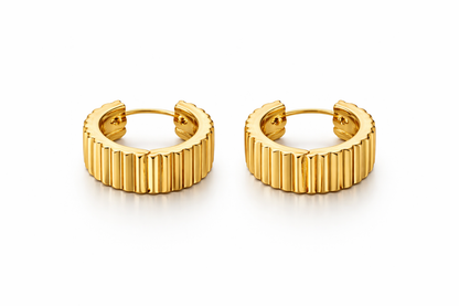 Gold Chunky Hoop Earrings