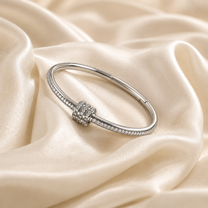 Trinity Pavé Crystal Bangle