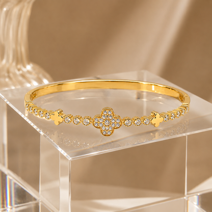 Clover Crystal Tennis Bracelet
