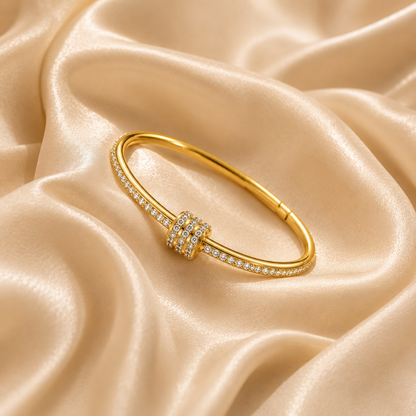 Trinity Pavé Crystal Bangle