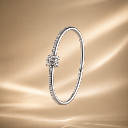 Trinity Pavé Crystal Bangle