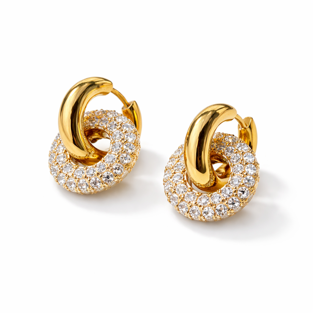 Celeste Dual Luxe Hoops