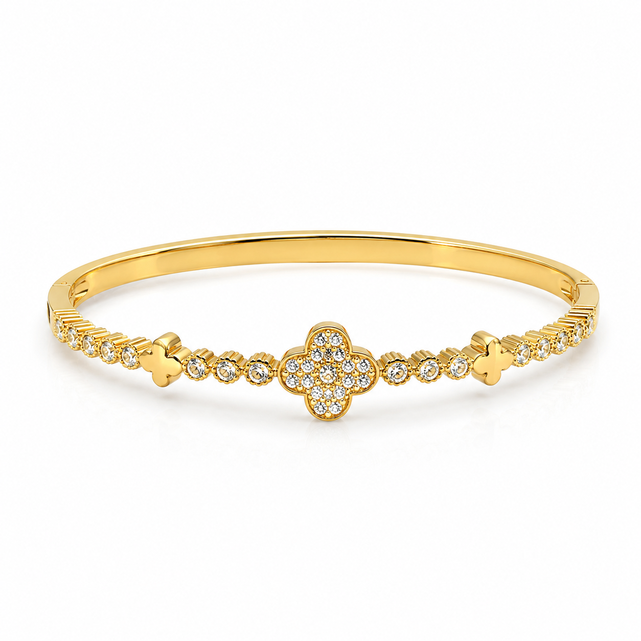 Clover Crystal Tennis Bracelet