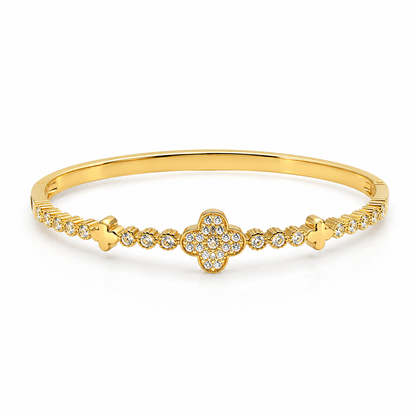 Clover Crystal Tennis Bracelet