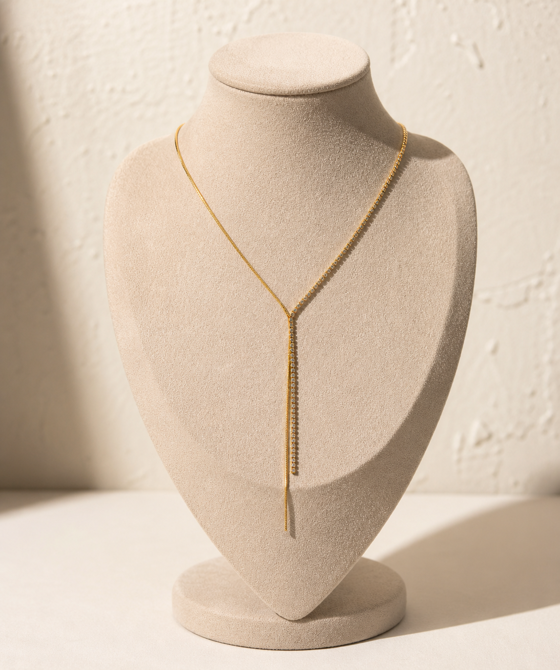 Celeste Luxe Y Drop Lariat Necklace