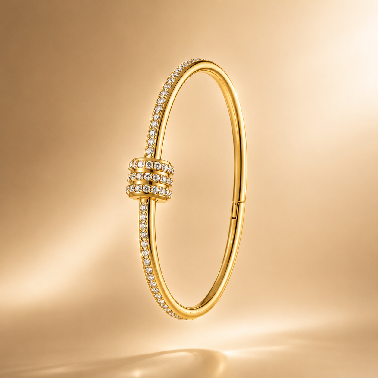 Trinity Pavé Crystal Bangle