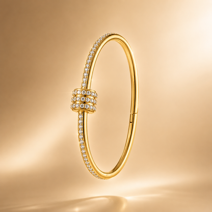 Trinity Pavé Crystal Bangle