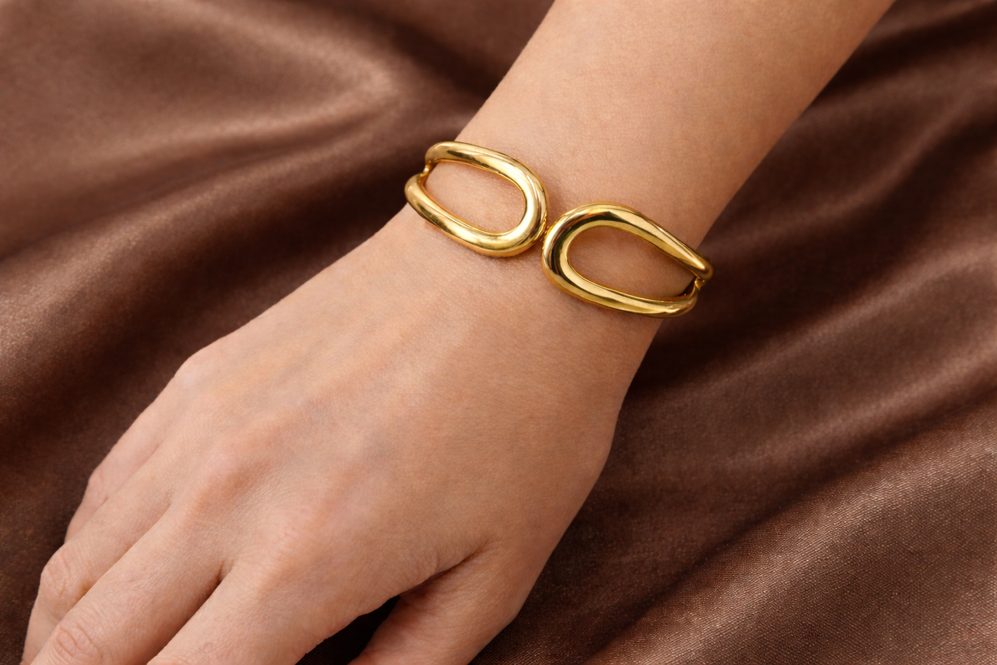 Minimalist Twist Cuff Bracelet