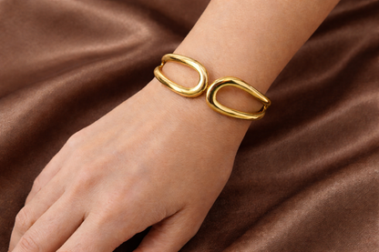 Minimalist Twist Cuff Bracelet