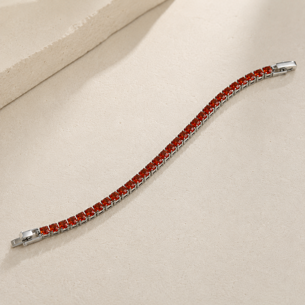 Ruby Radiance Tennis Bracelet
