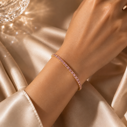 Rosé Luxe Tennis Bracelet