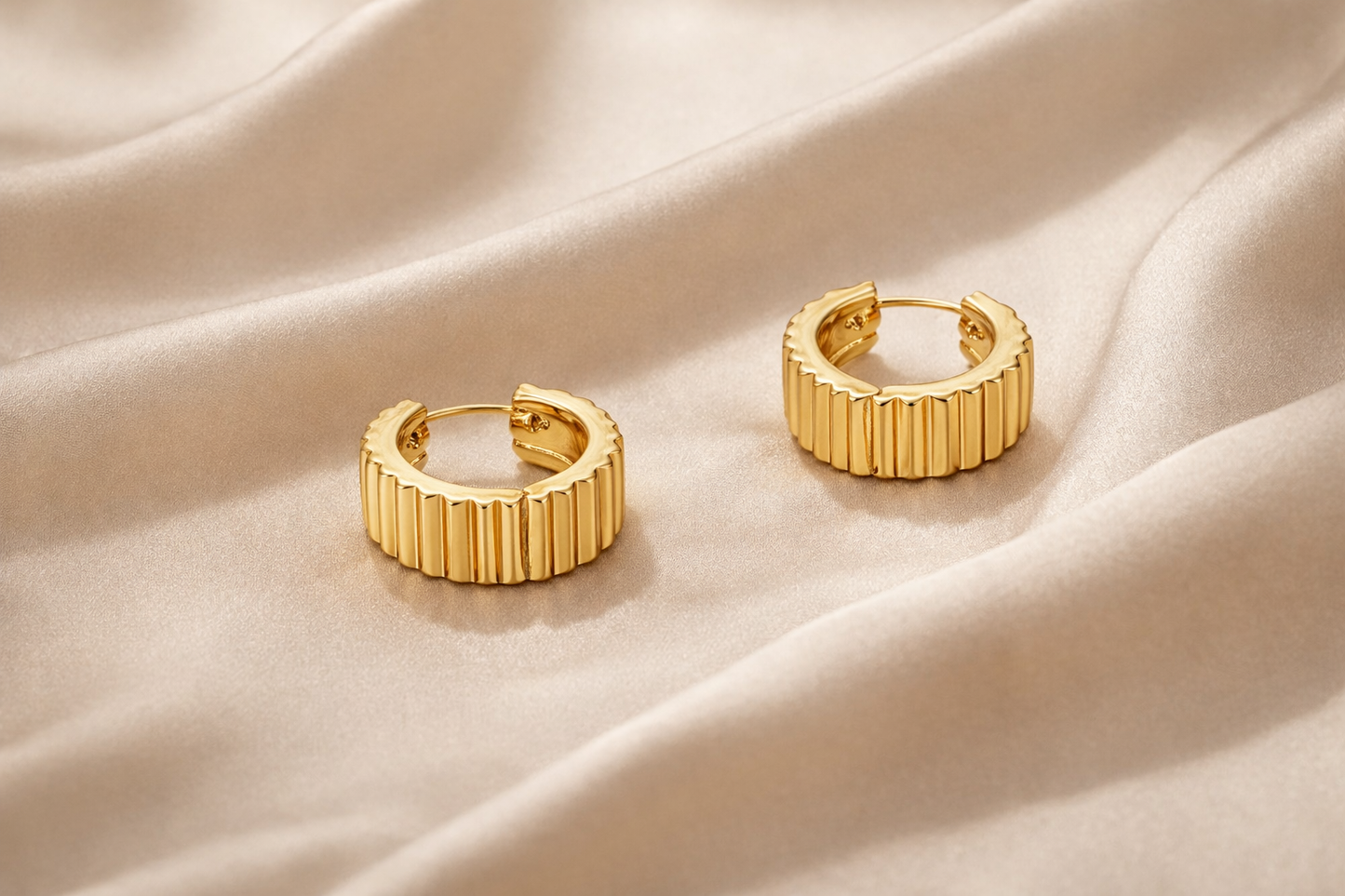 Gold Chunky Hoop Earrings