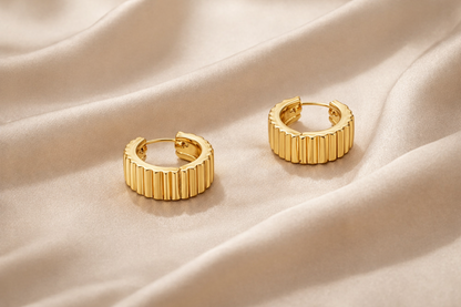 Gold Chunky Hoop Earrings