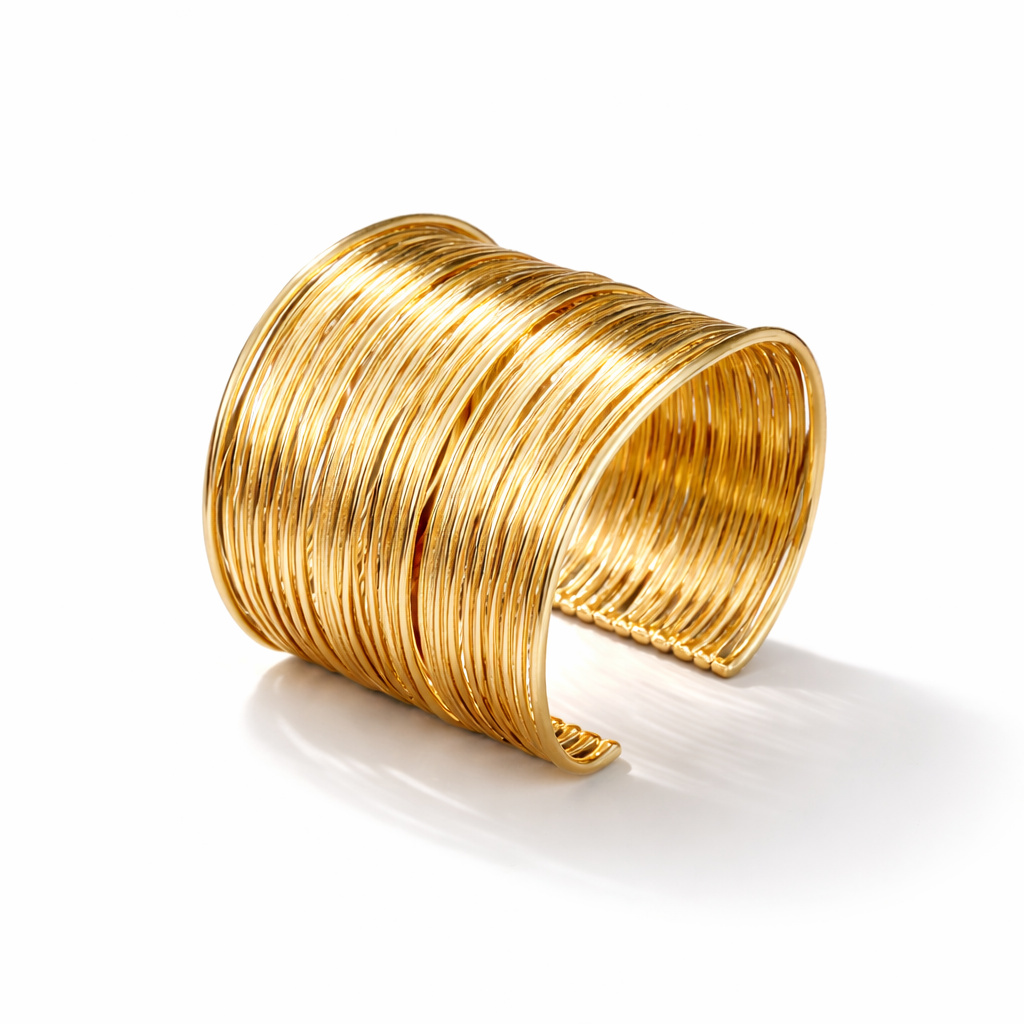 Golden Ripple Luxe Cuff