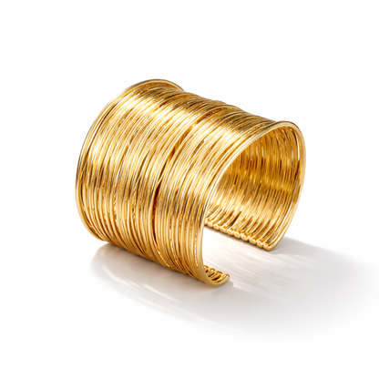 Golden Ripple Luxe Cuff