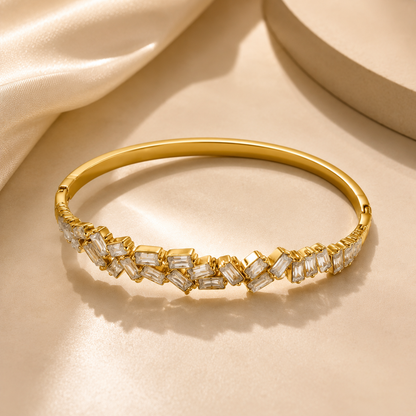 Zigzag Baguette Crystal Bracel