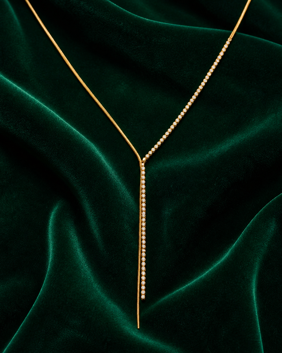 Celeste Luxe Y Drop Lariat Necklace