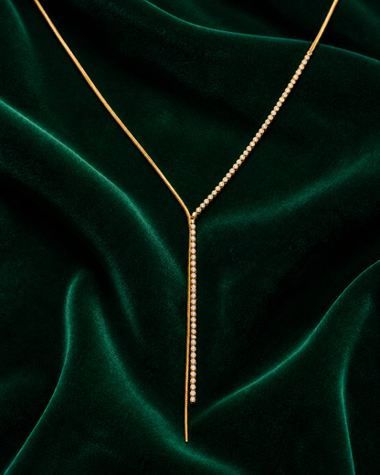 Celeste Luxe Y Drop Lariat Necklace