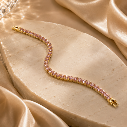 Rosé Luxe Tennis Bracelet