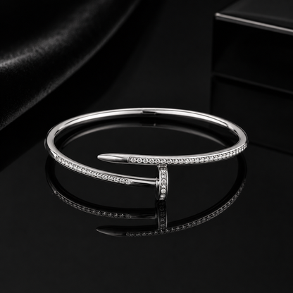 Luxe Nail Pavé Open Bracelet