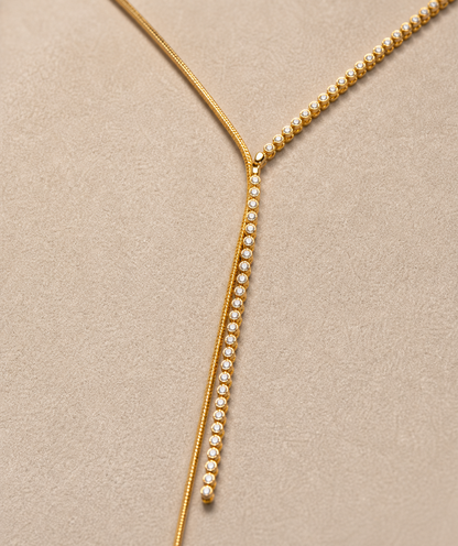 Celeste Luxe Y Drop Lariat Necklace