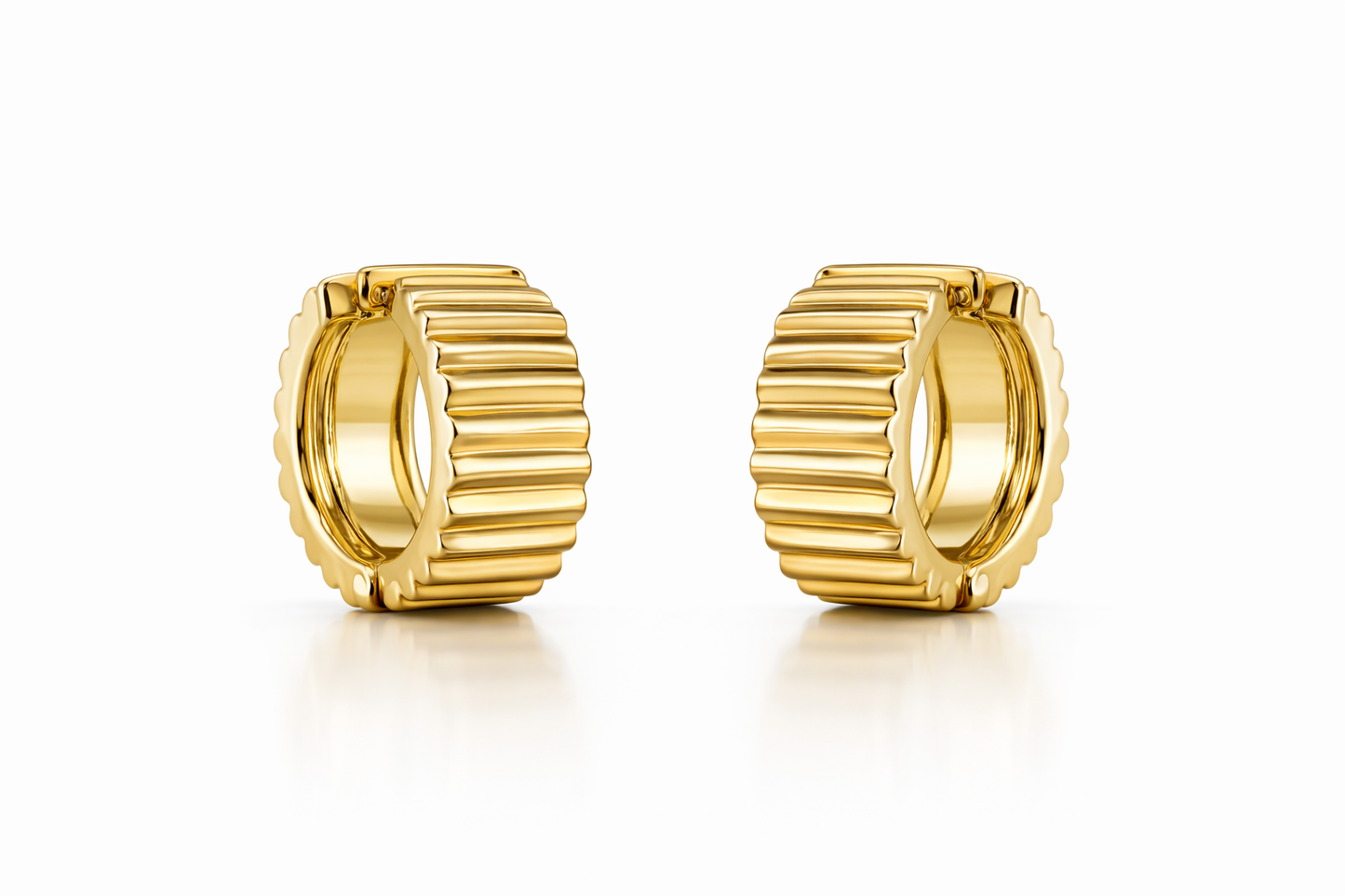Gold Chunky Hoop Earrings
