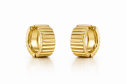 Gold Chunky Hoop Earrings