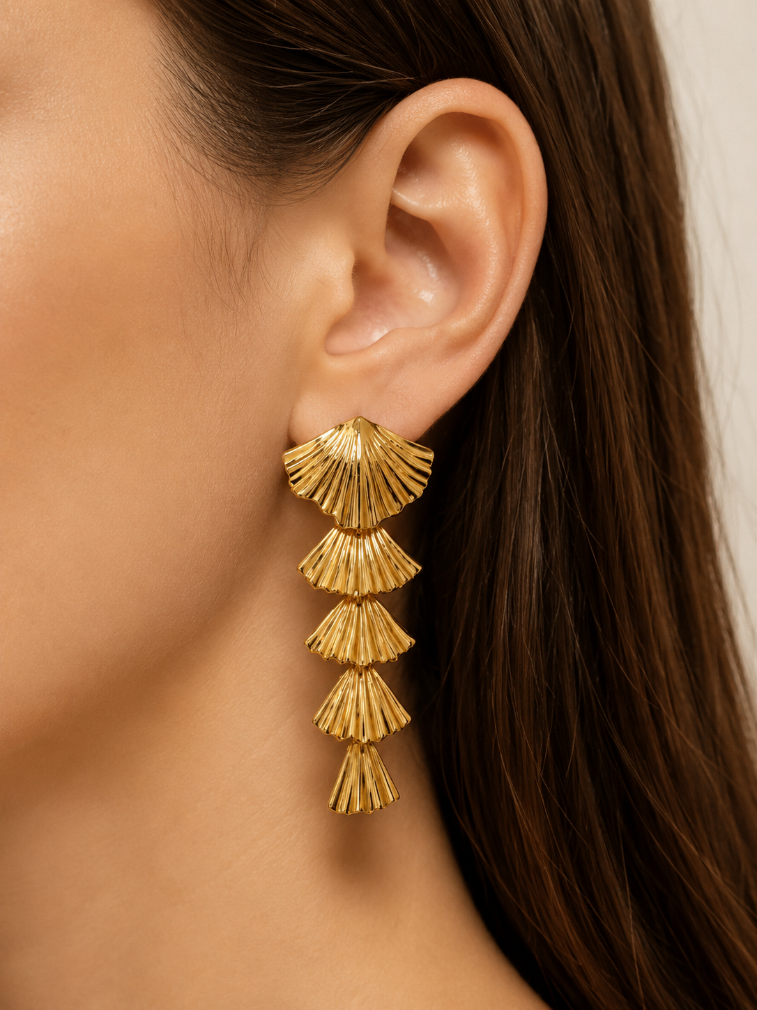 Gilded Shell Earrings