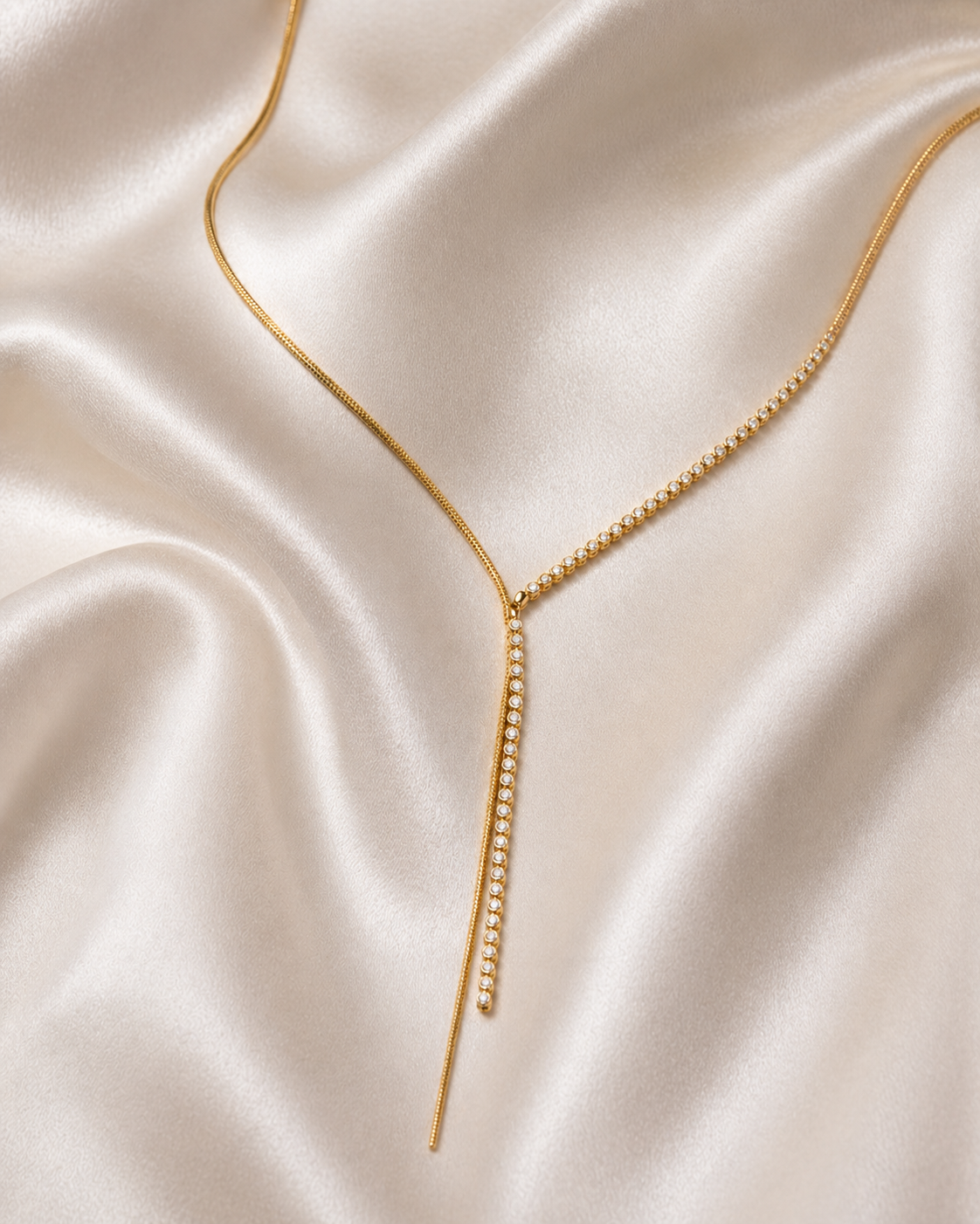 Celeste Luxe Y Drop Lariat Necklace