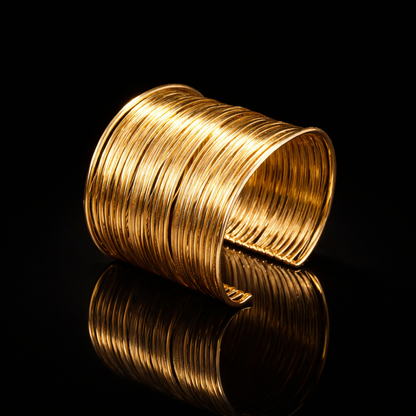 Golden Ripple Luxe Cuff