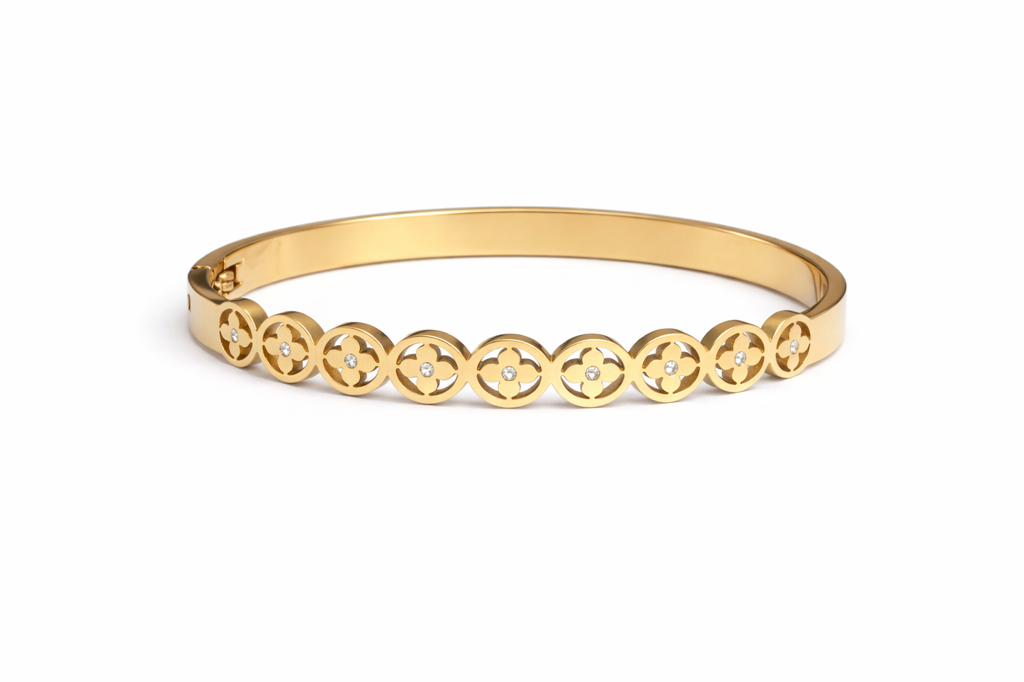 Crystal Circle Link Bracelet