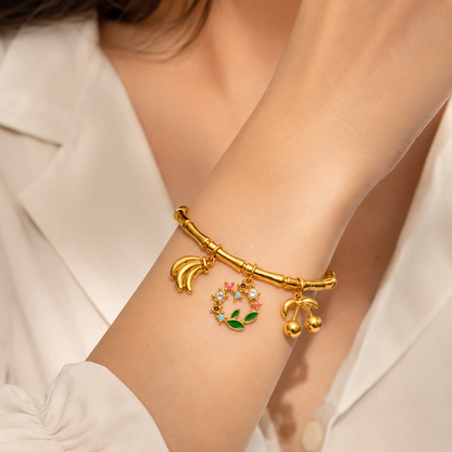 Tropical Charm Bamboo Bracelet