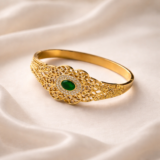 Emerald Filigree Bracelet