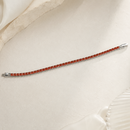Ruby Radiance Tennis Bracelet