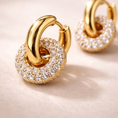 Celeste Dual Luxe Hoops