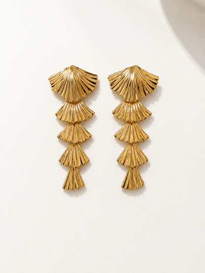 Gilded Shell Earrings