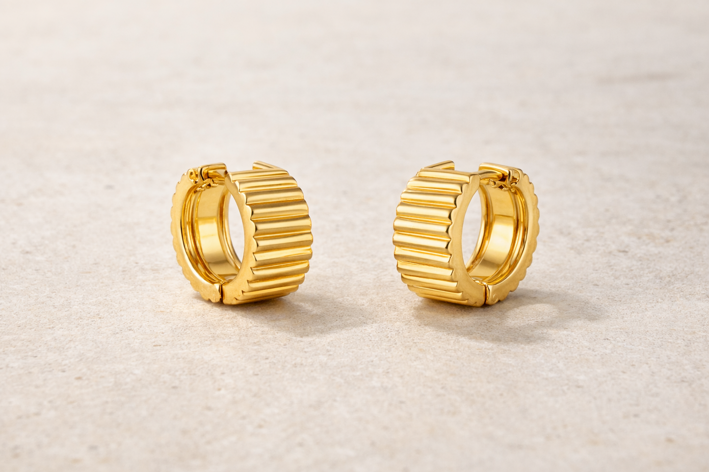 Gold Chunky Hoop Earrings