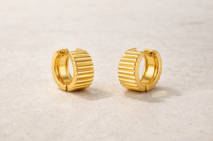 Gold Chunky Hoop Earrings
