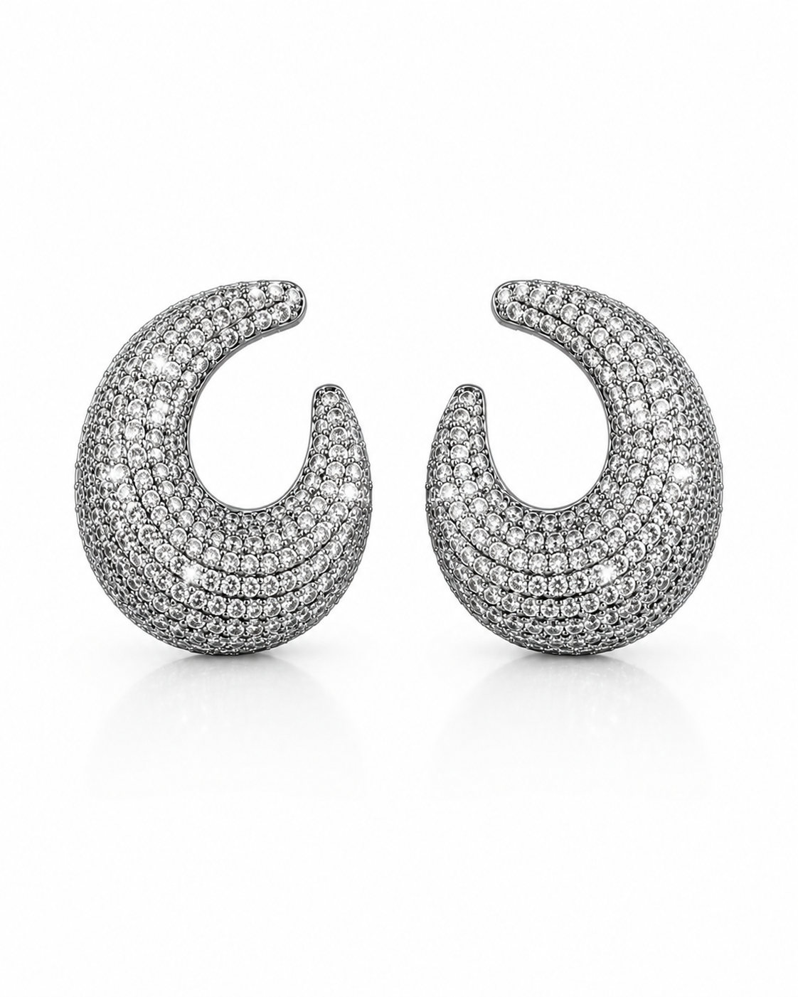 Moonlit Crescent Earrings