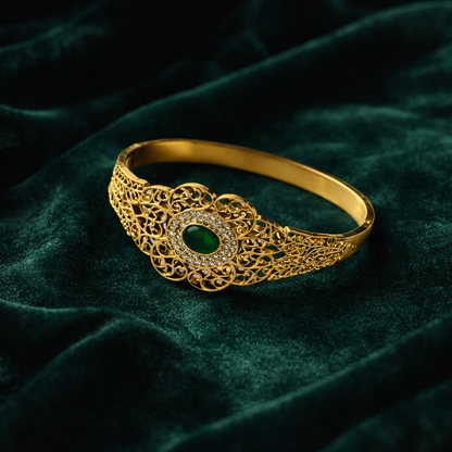 Emerald Filigree Bracelet