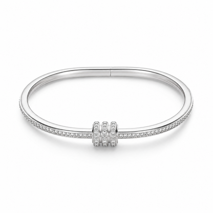Trinity Pavé Crystal Bangle