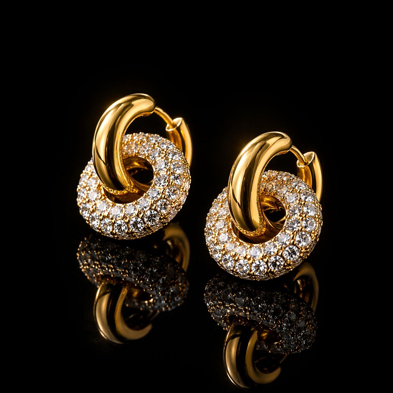 Celeste Dual Luxe Hoops