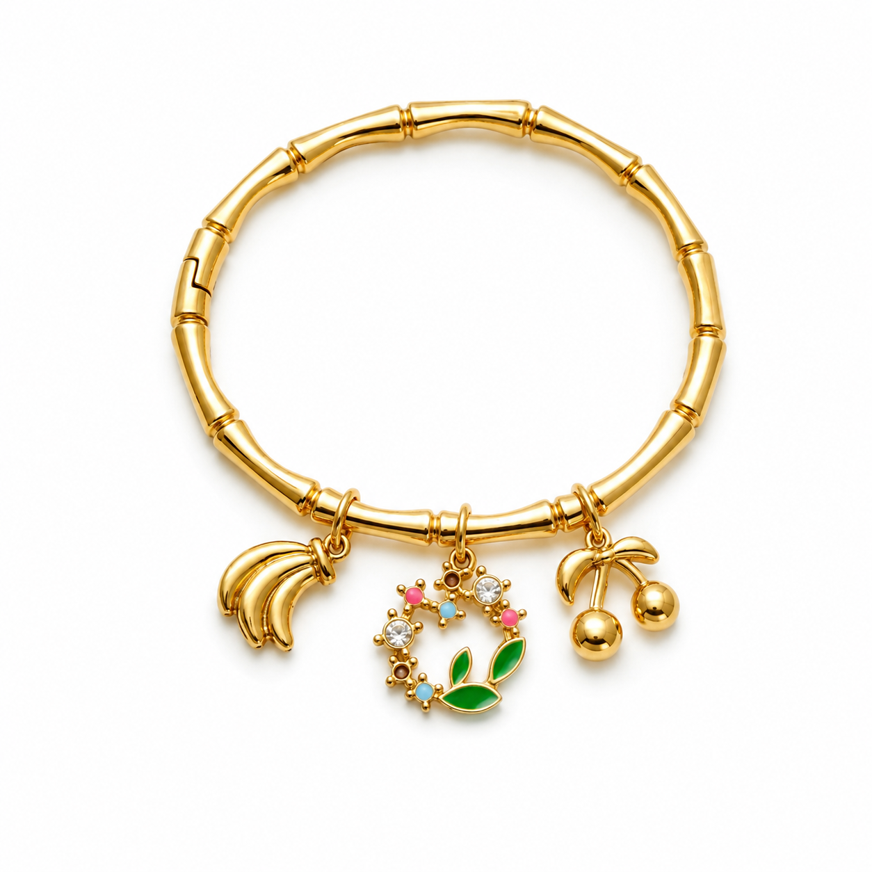 Tropical Charm Bamboo Bracelet