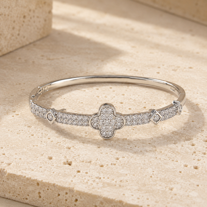 Clover Crystal Tennis Bracelet