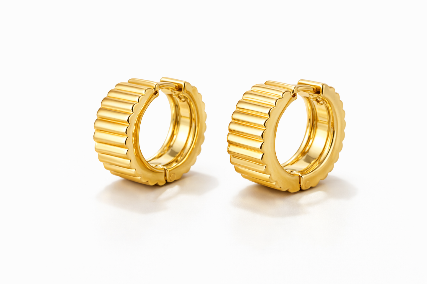 Gold Chunky Hoop Earrings