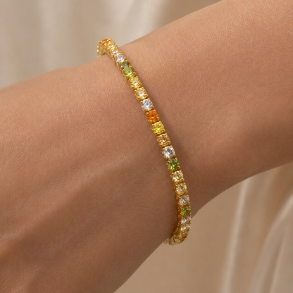 Autumn Luxe Tennis Bracelet